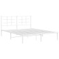 vidaXL Estructura de cama con cabecero metal blanca 160x200 cm vidaXL Estructura de cama con cabecero metal blanca 160x200 cm