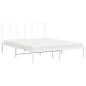 vidaXL Estructura de cama con cabecero metal blanca 160x200 cm vidaXL Estructura de cama con cabecero metal blanca 160x200 cm