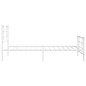 vidaXL Estructura cama metal con cabecero y pie cama blanca 107x203 cm vidaXL Estructura cama metal con cabecero y pie cama blanca 107x203 cm