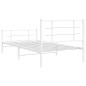 vidaXL Estructura cama metal con cabecero y pie cama blanca 107x203 cm vidaXL Estructura cama metal con cabecero y pie cama blanca 107x203 cm