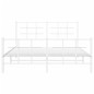 vidaXL Estructura cama metal con cabecero y estribo blanco 150x200 cm vidaXL Estructura cama metal con cabecero y estribo blanco 150x200 cm