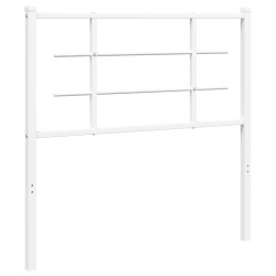 vidaXL Cabecero de metal blanco 100 cm