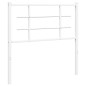 vidaXL Cabecero de metal blanco 100 cm vidaXL Cabecero de metal blanco 100 cm