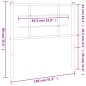 vidaXL Cabecero de metal blanco 100 cm vidaXL Cabecero de metal blanco 100 cm
