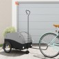 vidaXL Remolque para bicicleta hierro negro y gris 45 kg vidaXL Remolque para bicicleta hierro negro y gris 45 kg