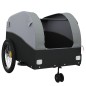 vidaXL Remolque para bicicleta hierro negro y gris 45 kg vidaXL Remolque para bicicleta hierro negro y gris 45 kg