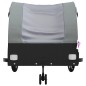 vidaXL Remolque para bicicleta hierro negro y gris 45 kg vidaXL Remolque para bicicleta hierro negro y gris 45 kg
