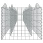 vidaXL Arriate de gaviones forma arco hierro galvanizado 600x50x50cm vidaXL Arriate de gaviones forma arco hierro galvanizado 600x50x50cm