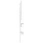 vidaXL Cabecero de cama madera maciza de pino blanco 200 cm vidaXL Cabecero de cama madera maciza de pino blanco 200 cm