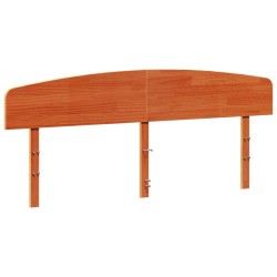 vidaXL Cabecero de cama madera maciza de pino marrón cera 180 cm