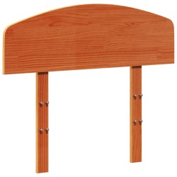 vidaXL Cabecero de cama madera maciza de pino marrón cera 90 cm