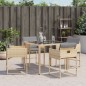 vidaXL Sillones jardín con cojines 4 uds ratán sintético beige mezcla vidaXL Sillones jardín con cojines 4 uds ratán sintético beige mezcla