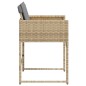 vidaXL Sillones jardín con cojines 4 uds ratán sintético beige mezcla vidaXL Sillones jardín con cojines 4 uds ratán sintético beige mezcla