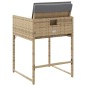 vidaXL Sillones jardín con cojines 4 uds ratán sintético beige mezcla vidaXL Sillones jardín con cojines 4 uds ratán sintético beige mezcla