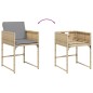 vidaXL Sillones jardín con cojines 4 uds ratán sintético beige mezcla vidaXL Sillones jardín con cojines 4 uds ratán sintético beige mezcla