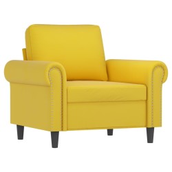 vidaXL Sillón de terciopelo amarillo 60 cm