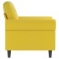 vidaXL Sillón de terciopelo amarillo 60 cm vidaXL Sillón de terciopelo amarillo 60 cm
