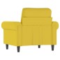 vidaXL Sillón de terciopelo amarillo 60 cm vidaXL Sillón de terciopelo amarillo 60 cm