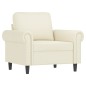 vidaXL Sillón de terciopelo color crema 60 cm vidaXL Sillón de terciopelo color crema 60 cm