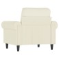 vidaXL Sillón de terciopelo color crema 60 cm vidaXL Sillón de terciopelo color crema 60 cm