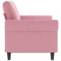 vidaXL Sofá de 2 plazas terciopelo rosa 120 cm vidaXL Sofá de 2 plazas terciopelo rosa 120 cm