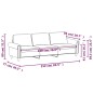 vidaXL Sofá de 3 plazas de terciopelo rojo tinto 180 cm vidaXL Sofá de 3 plazas de terciopelo rojo tinto 180 cm
