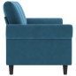 vidaXL Sofá de 3 plazas terciopelo azul 180 cm vidaXL Sofá de 3 plazas terciopelo azul 180 cm