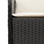 vidaXL Set de muebles jardín 5 pzas con cojines ratán sintético negro