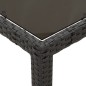 vidaXL Set de muebles jardín 5 pzas con cojines ratán sintético negro