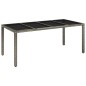 vidaXL Set comedor jardín 9 pzas y cojines ratán sintético gris vidaXL Set comedor jardín 9 pzas y cojines ratán sintético gris