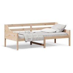 vidaXL Sofá cama de madera maciza de pino 80x200 cm