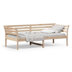 vidaXL Sofá cama de madera maciza de pino 80x200 cm