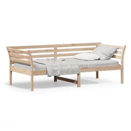vidaXL Sofá cama madera maciza de pino 90x200 cm