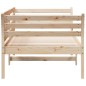 vidaXL Sofá cama madera maciza de pino 90x200 cm