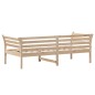 vidaXL Sofá cama madera maciza de pino 90x200 cm
