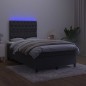 vidaXL Cama box spring colchón y LED terciopelo negro 120x200 cm vidaXL Cama box spring colchón y LED terciopelo negro 120x200 cm