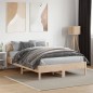 vidaXL Estructura de cama con cabecero madera maciza pino 120x190 cm vidaXL Estructura de cama con cabecero madera maciza pino 120x190 cm