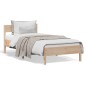 vidaXL Estructura de cama con cabecero madera maciza de pino 90x200 cm vidaXL Estructura de cama con cabecero madera maciza de pino 90x200 cm