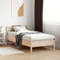 vidaXL Estructura de cama con cabecero madera maciza de pino 90x200 cm vidaXL Estructura de cama con cabecero madera maciza de pino 90x200 cm