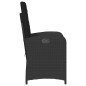 vidaXL Sillones reclinable jardín cojines 2 uds ratán sintético negro vidaXL Sillones reclinable jardín cojines 2 uds ratán sintético negro