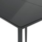 vidaXL Set comedor de jardín 3 pzas con cojines ratán sintético negro vidaXL Set comedor de jardín 3 pzas con cojines ratán sintético negro