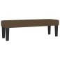 vidaXL Cama box spring con colchón tela marrón oscuro 140x190 cm vidaXL Cama box spring con colchón tela marrón oscuro 140x190 cm