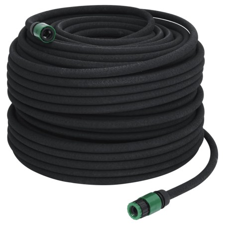 vidaXL Manguera porosa para jardín caucho negro 16 mm 100 m