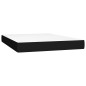 vidaXL Cama box spring colchón y luces LED tela negro 140x200 cm vidaXL Cama box spring colchón y luces LED tela negro 140x200 cm
