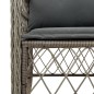 vidaXL Set comedor jardín 9 pzas y cojines ratán sintético gris vidaXL Set comedor jardín 9 pzas y cojines ratán sintético gris