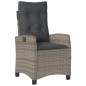 vidaXL Set comedor de jardín 5 piezas con cojines ratán sintético gris vidaXL Set comedor de jardín 5 piezas con cojines ratán sintético gris