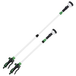 vidaXL Lanza pulverizadora telescópica con 10 patrones 75-110 cm