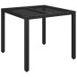 vidaXL Set de muebles jardín 5 pzas con cojines ratán sintético negro vidaXL Set de muebles jardín 5 pzas con cojines ratán sintético negro