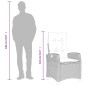 vidaXL Set de muebles jardín 5 pzas con cojines ratán sintético negro vidaXL Set de muebles jardín 5 pzas con cojines ratán sintético negro