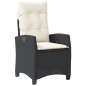 vidaXL Set de comedor de jardín 9 pzas y cojines ratán sintético negro vidaXL Set de comedor de jardín 9 pzas y cojines ratán sintético negro